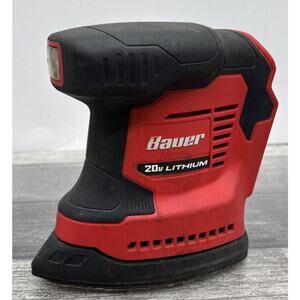BAUER 20V Lithium Cordless Corner/Detail Sander, Model 1919C-B, Tool Only {G7}